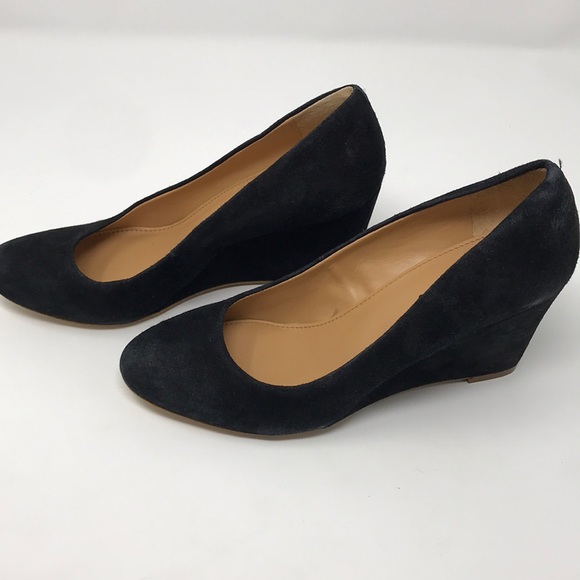 J. Crew Factory Shoes - J Crew Sylvia suede wedge heels